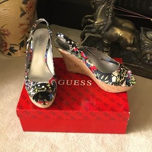 Guess, Judith 2, Platform Sandals, Sz 9.5